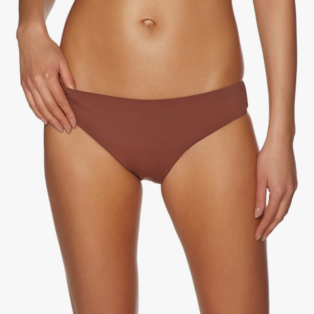 Seafolly Women's Active Hipster Bikini Bottom Swimsuit, Burnt Amber, US 12